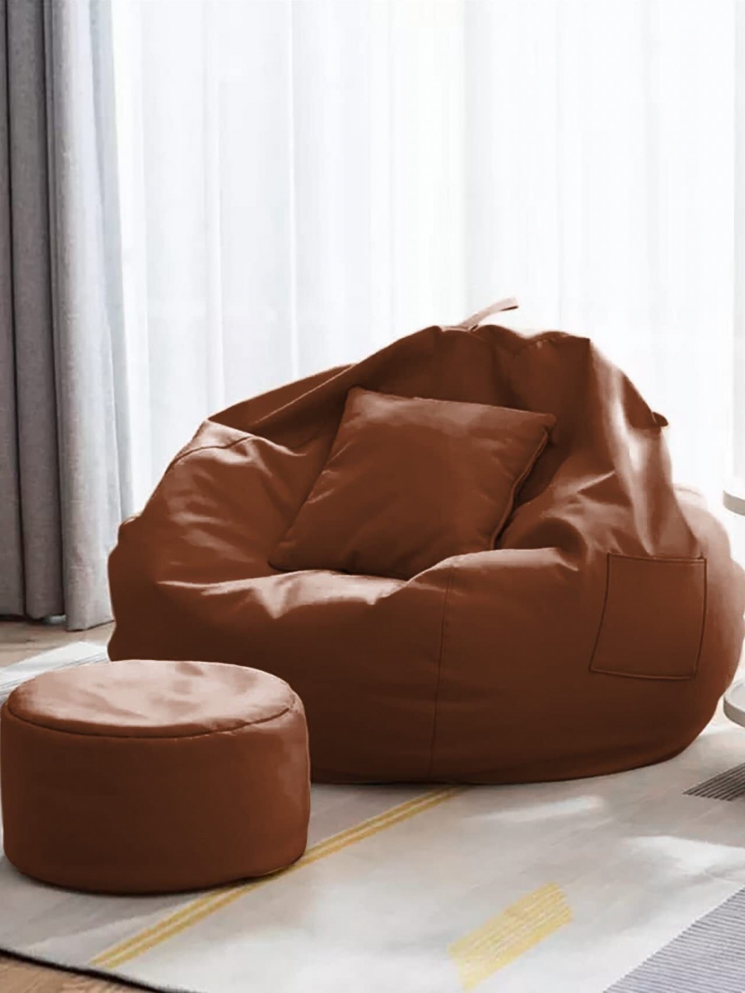

SHIRA 24 Tan 3 Pieces Bean Bag Cover