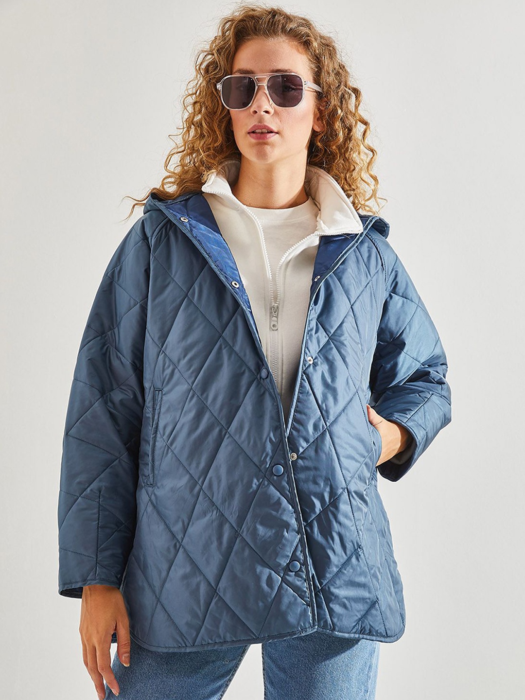 

BIANCO LUCCI Women Quilted Jacket, Na