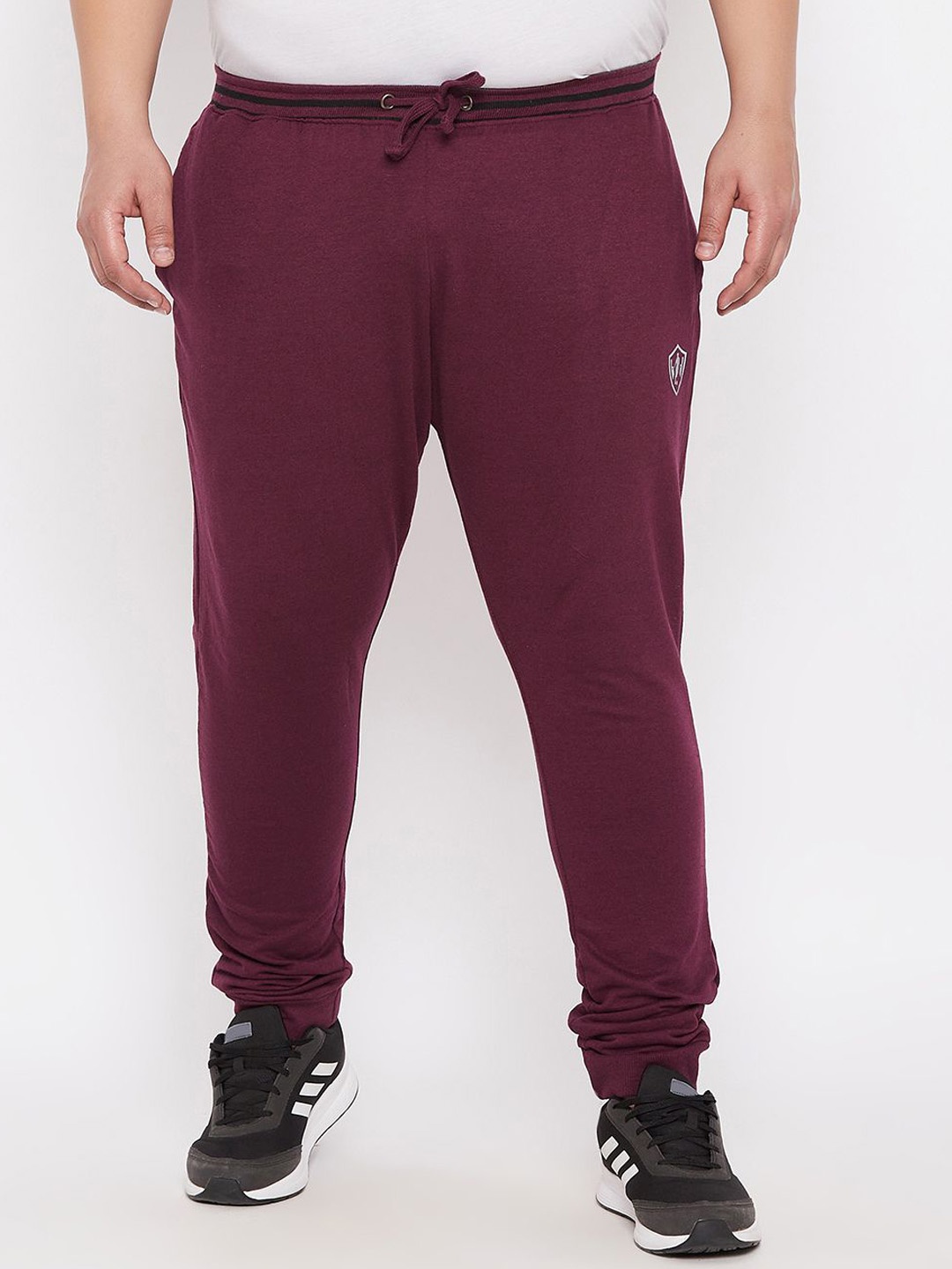 

ARDEUR Men Mid-Rise Plus size Joggers, Maroon