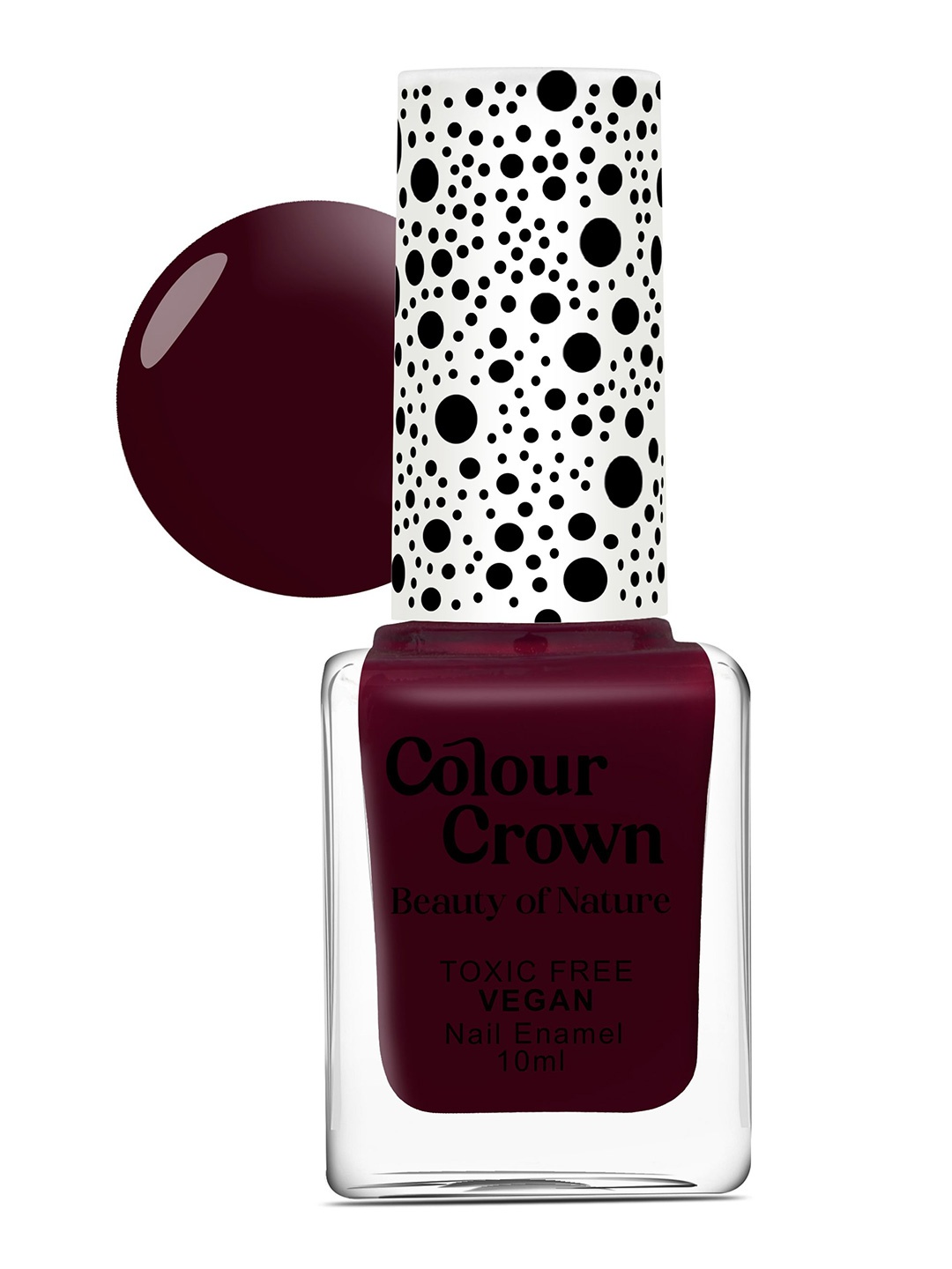 

CROWN Beauty Of Nature Longwear Glossy Finish Nail Enamel 10 ml - C039, Red