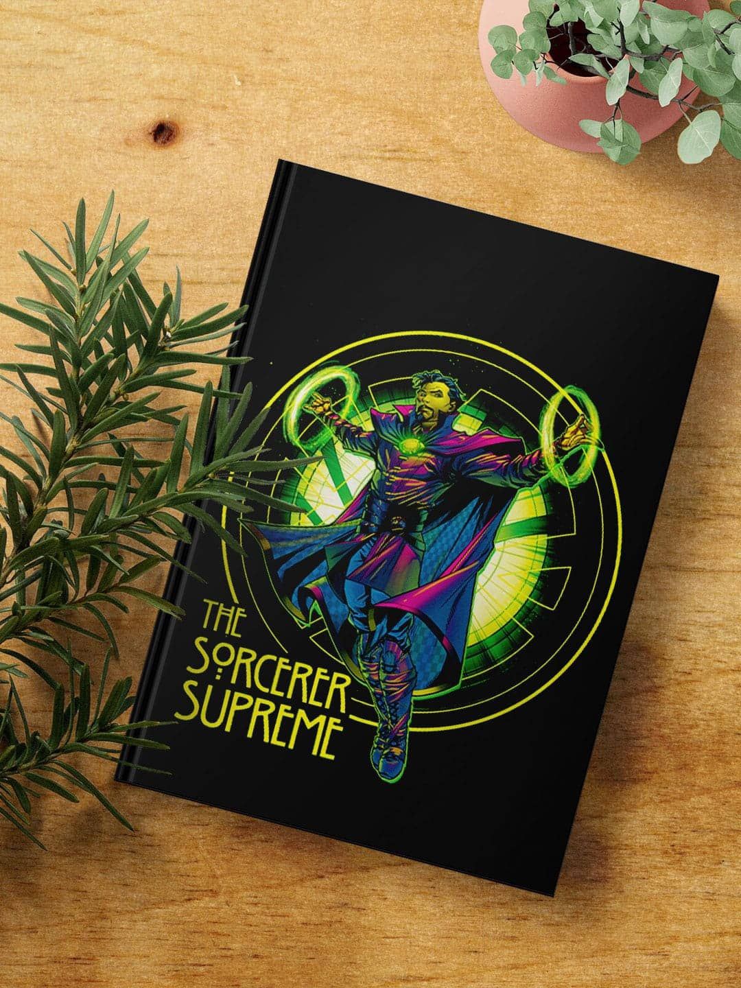 

macmerise Black & Blue Neon Sorcerer Supreme Printed A5 Ruled Notebook