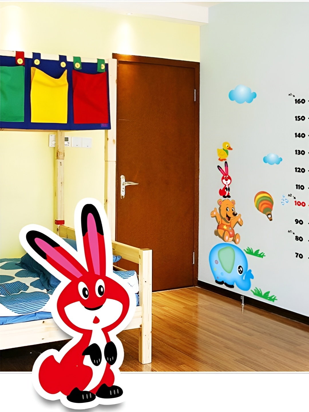 

Jaamso Royals Brown & Blue Printed Self-Adhesive Wall Sticker