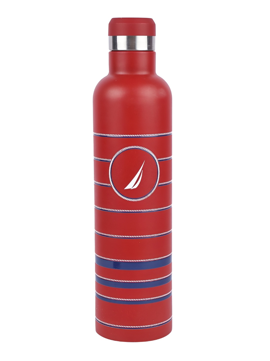 

Nautica Red & Navy Blue Printed Stainless Steel Smart Vacuum Water Bottle-750ML