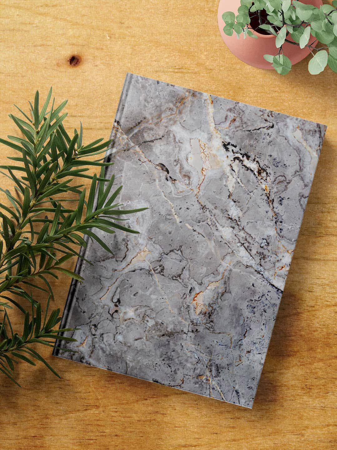 

macmerise Self Design A5 Ruled Notebook, Grey
