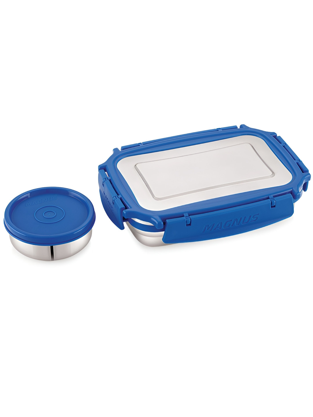 

MAGNUS Bolt Deluxe Blue 2 Pcs Stainless Steel Lunch Box