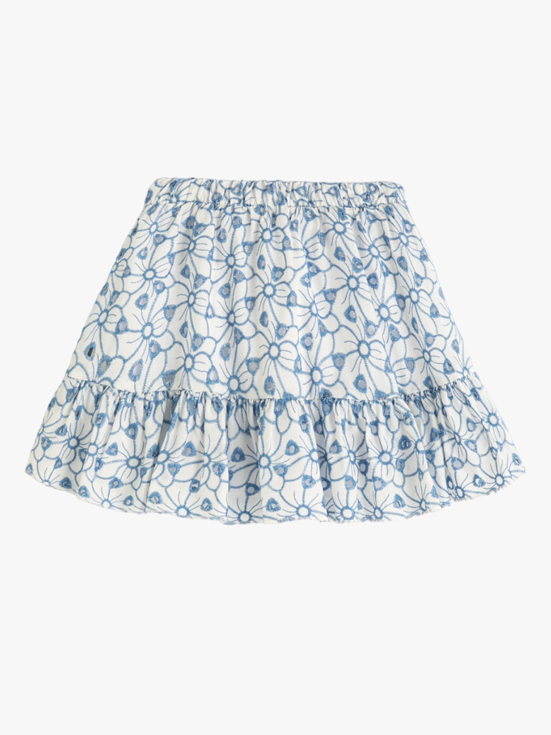 

Koton Girls Flared Pleated Knee-Length Skirts, Blue