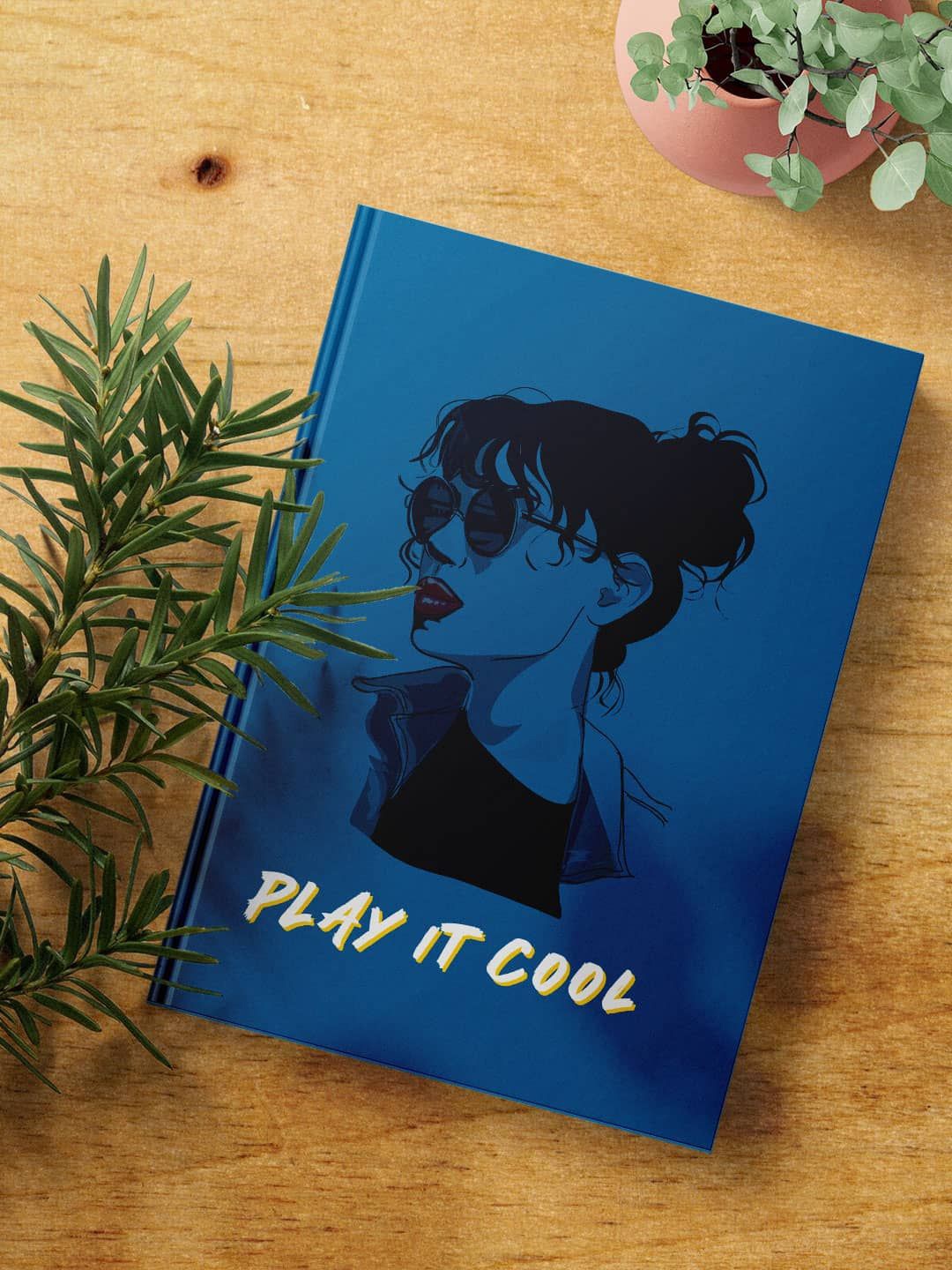 

macmerise Play It Cool Printed A5 Ruled Notebook, Blue