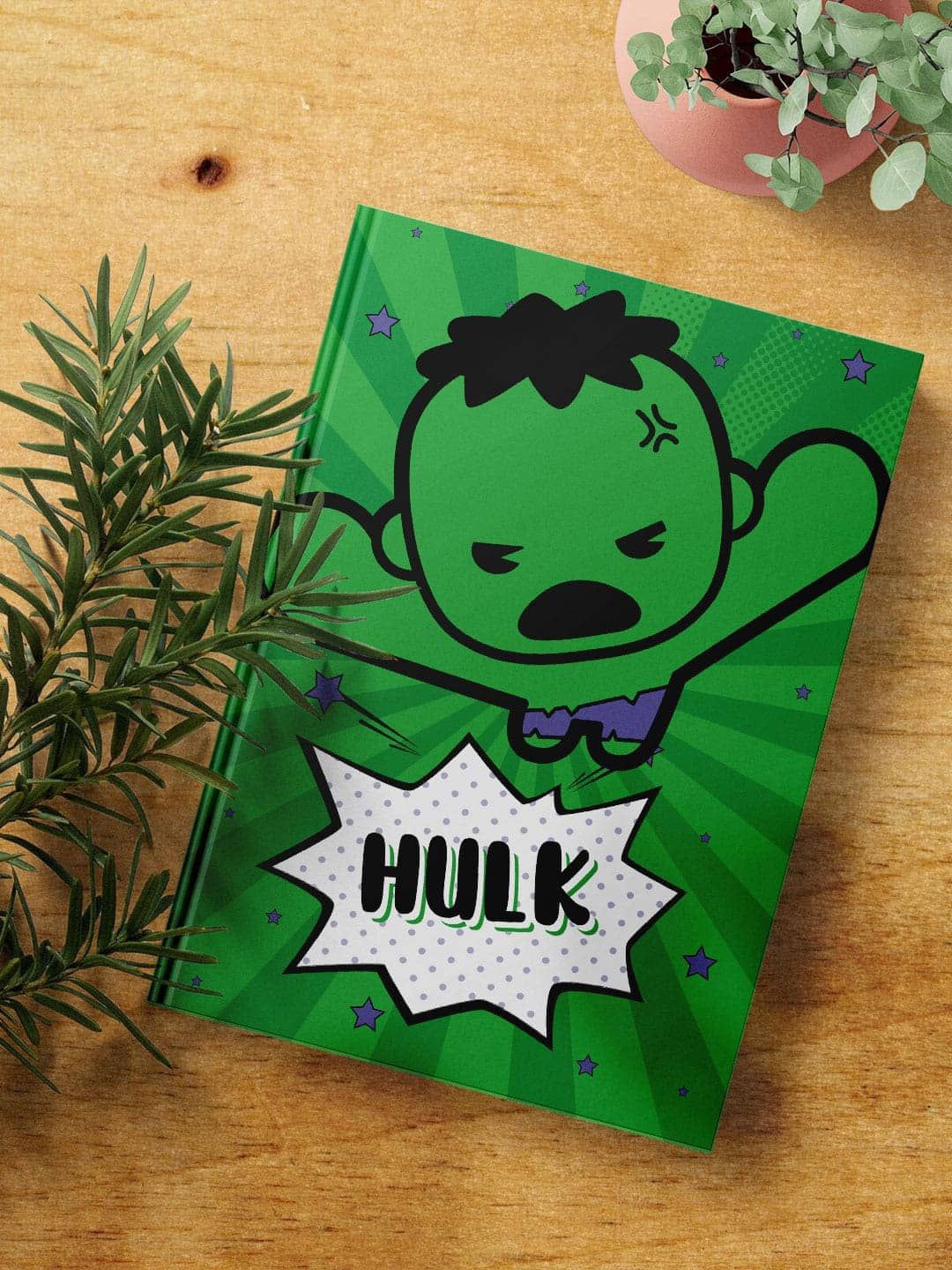 

macmerise Kawaii Hulk Printed A5 Ruled Notebook, Green