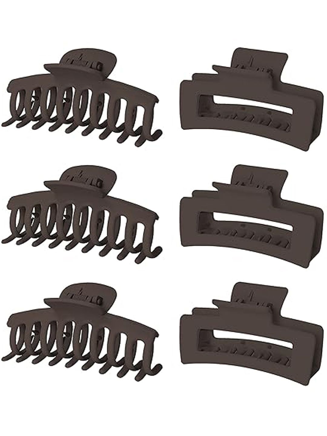 

Xivir Women Set of 6 Claw Clip, Black