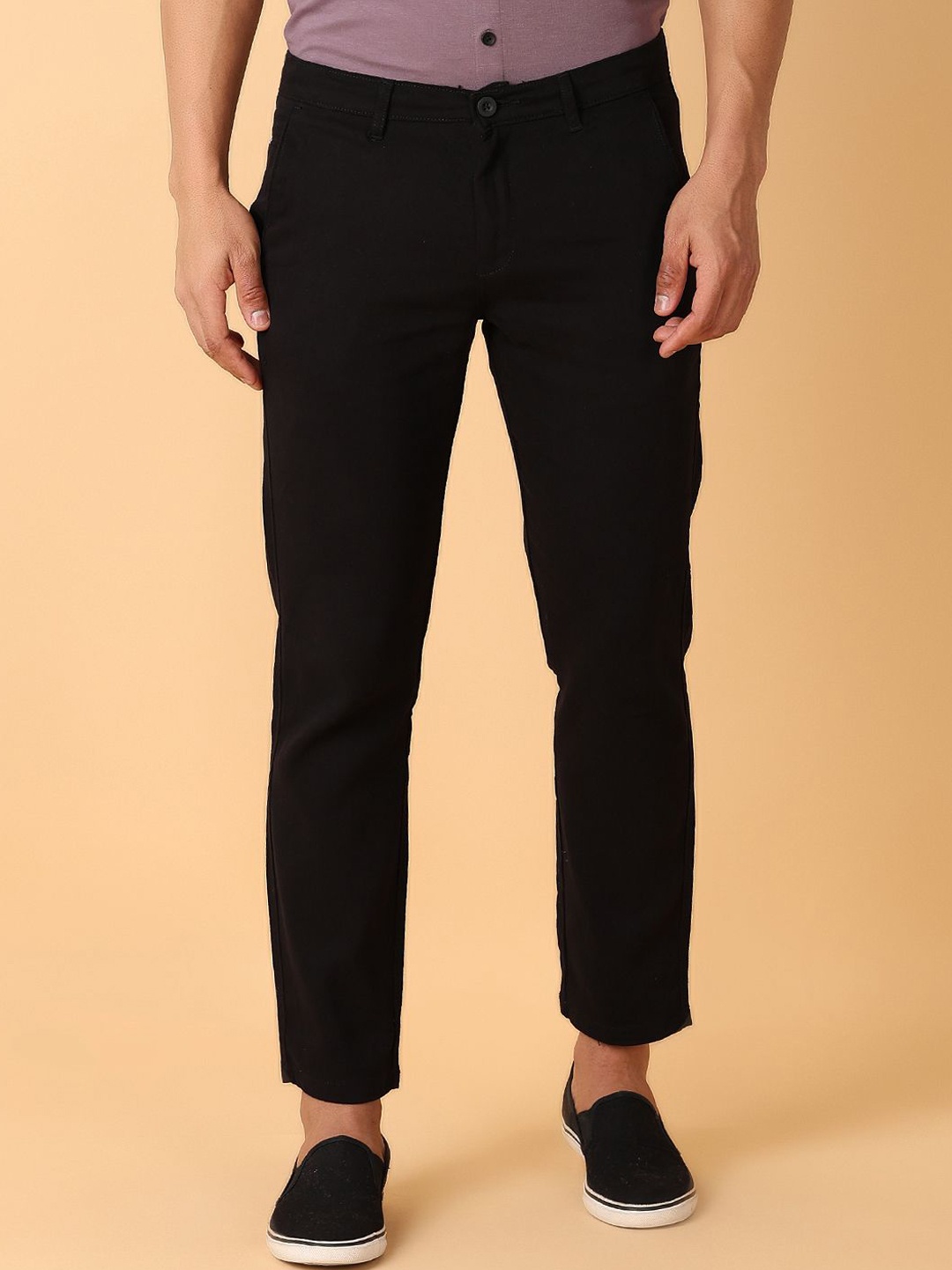 

V-Mart Men Chinos Trousers, Black