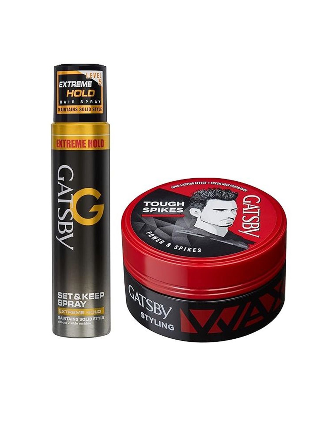

Gatsby Set Of 2 Extrema Hold Hair Wax & Spray 250gm, Red