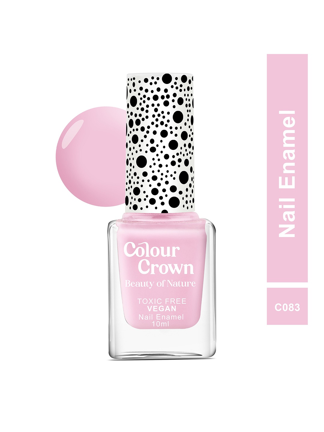 

CROWN Beauty Of Nature Longwear Nail Enamel 10ml - C083, Pink