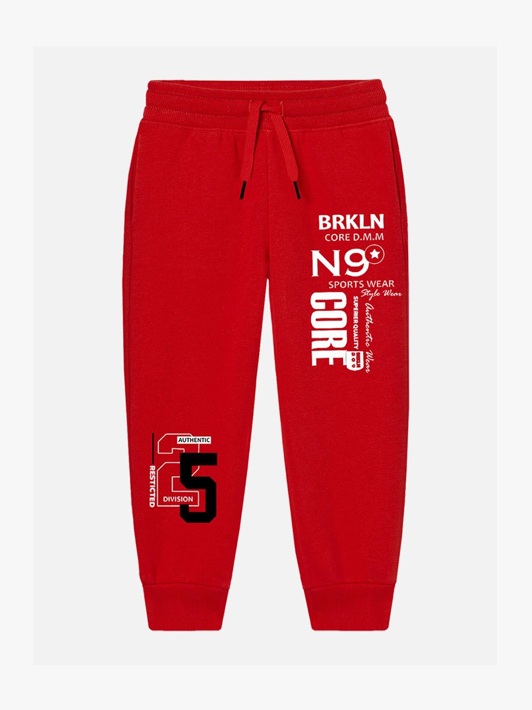 

YK X Trampoline Kids Mid-Rise Joggers, Red