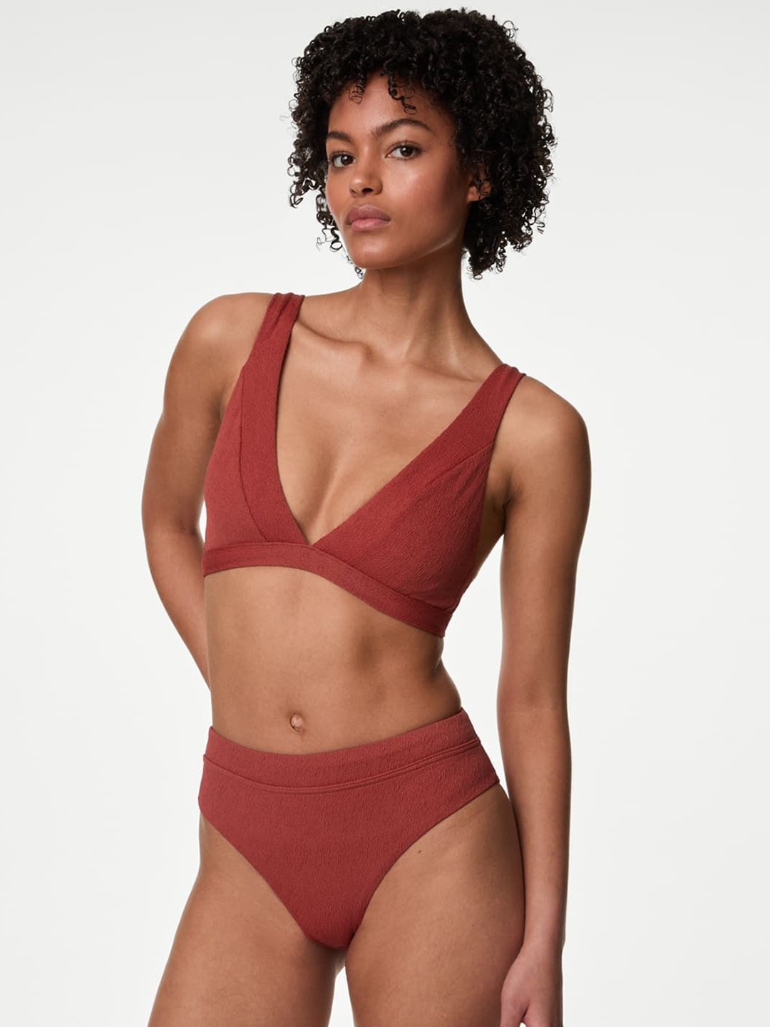 

Marks & Spencer V-Neck Swim Top, Copper