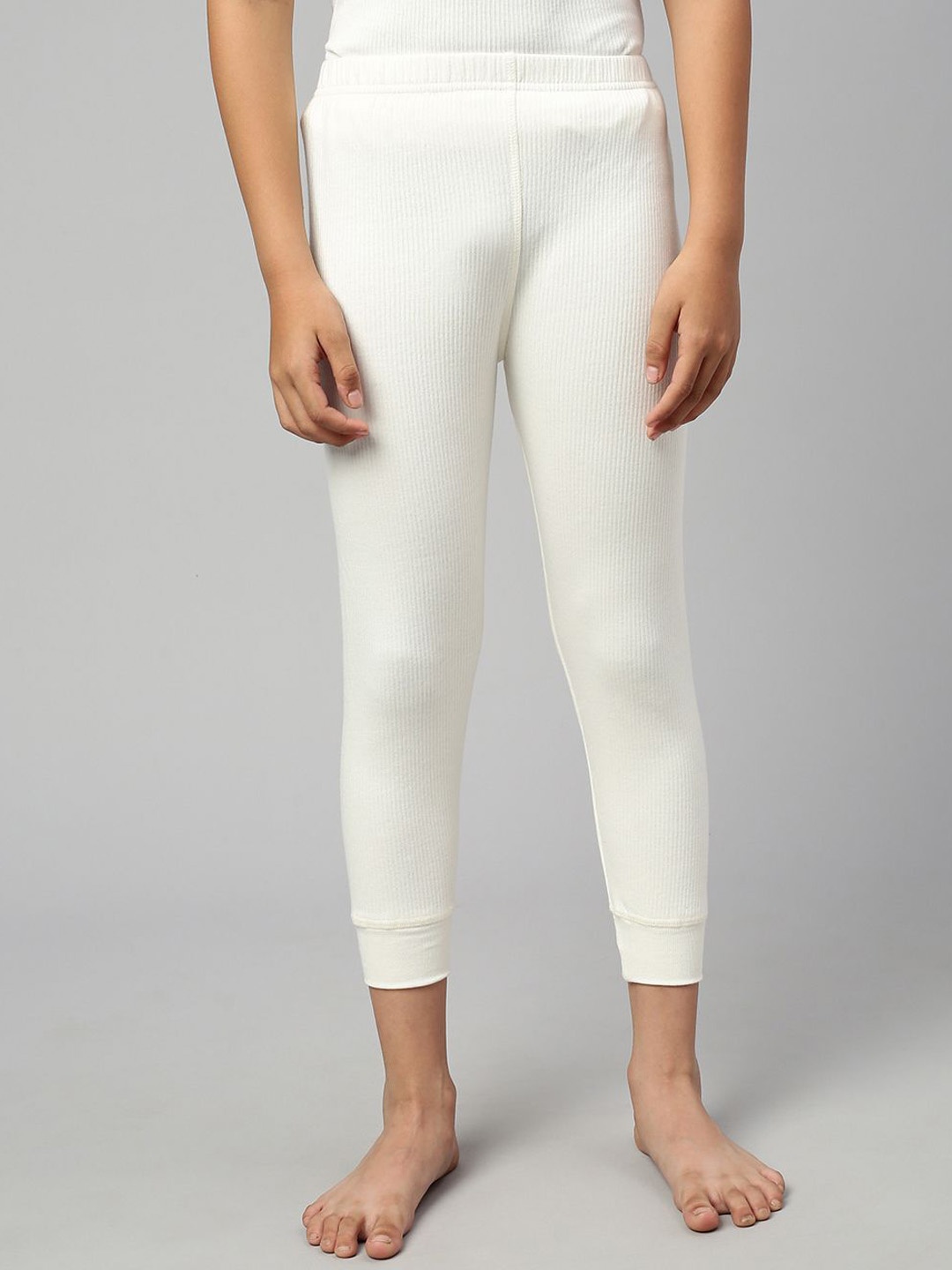 

ONN Boys Solid Thermal Bottoms, White