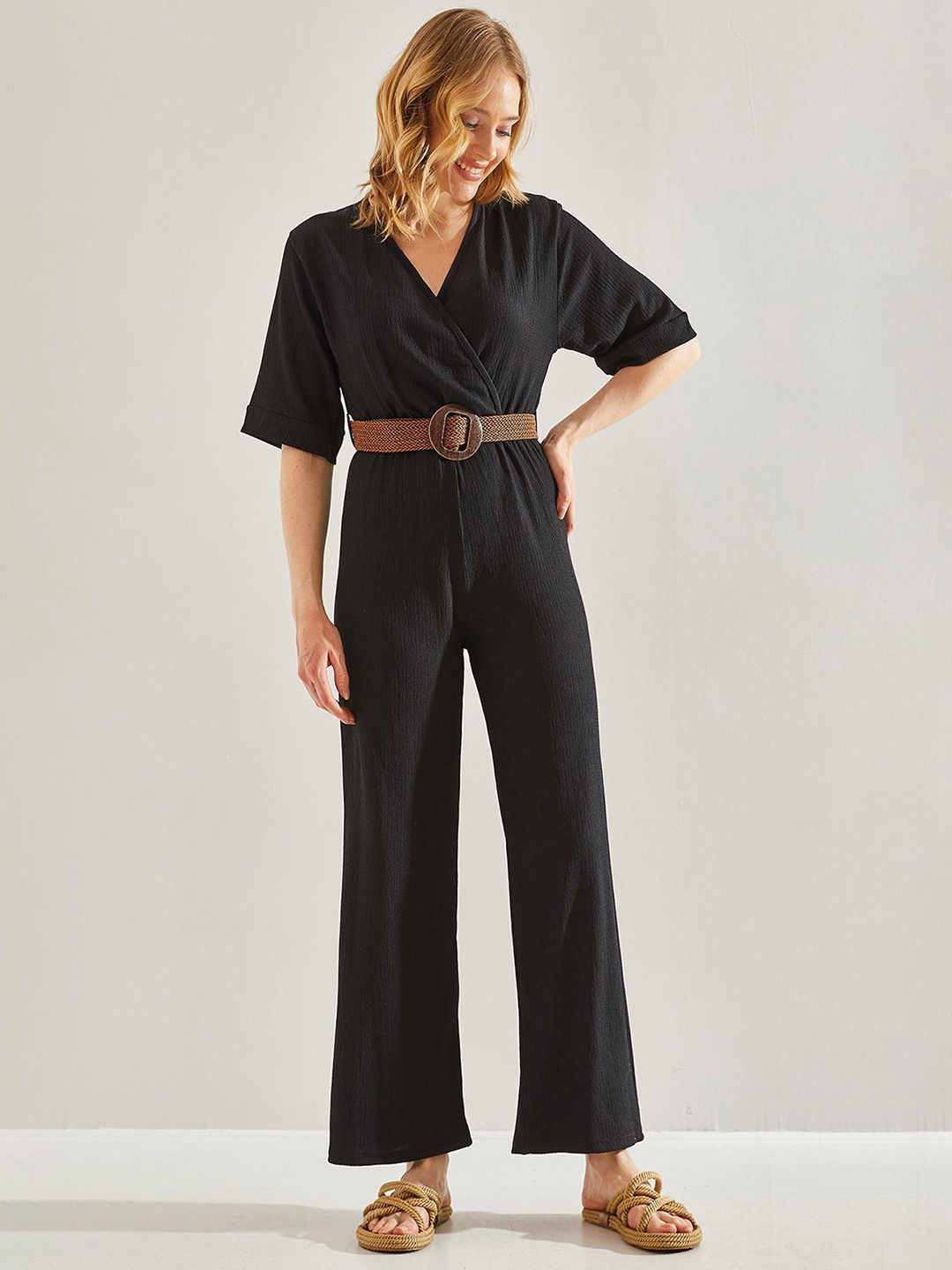 

BIANCO LUCCI Basic Jumpsuit, Black