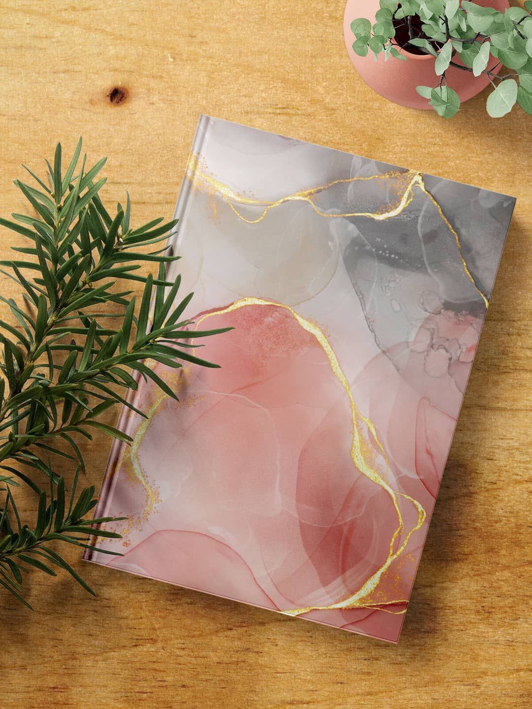 

macmerise Serenade Printed A5 Ruled Notebook, Pink