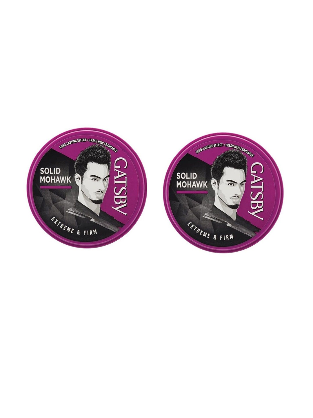 

Gatsby Set Of 2 Styling Mohawk Natural Finish Hair Wax-75 gms Each, Purple
