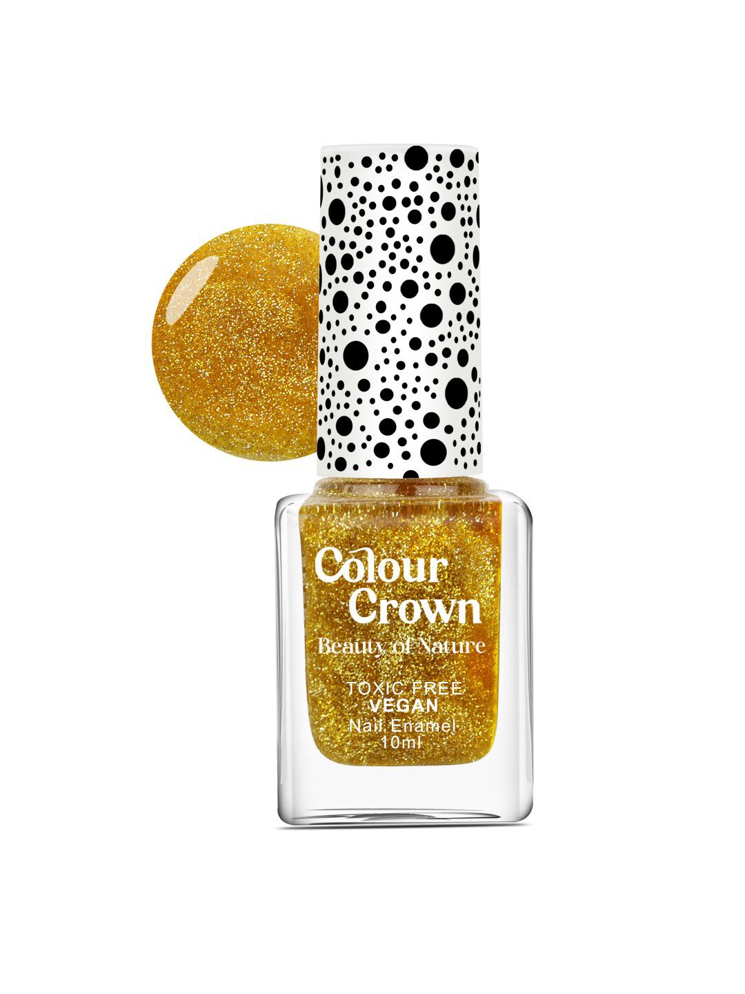 

CROWN Beauty Of Nature Longwear & Quick Drying Nail Enamel 10ml - A022, Gold