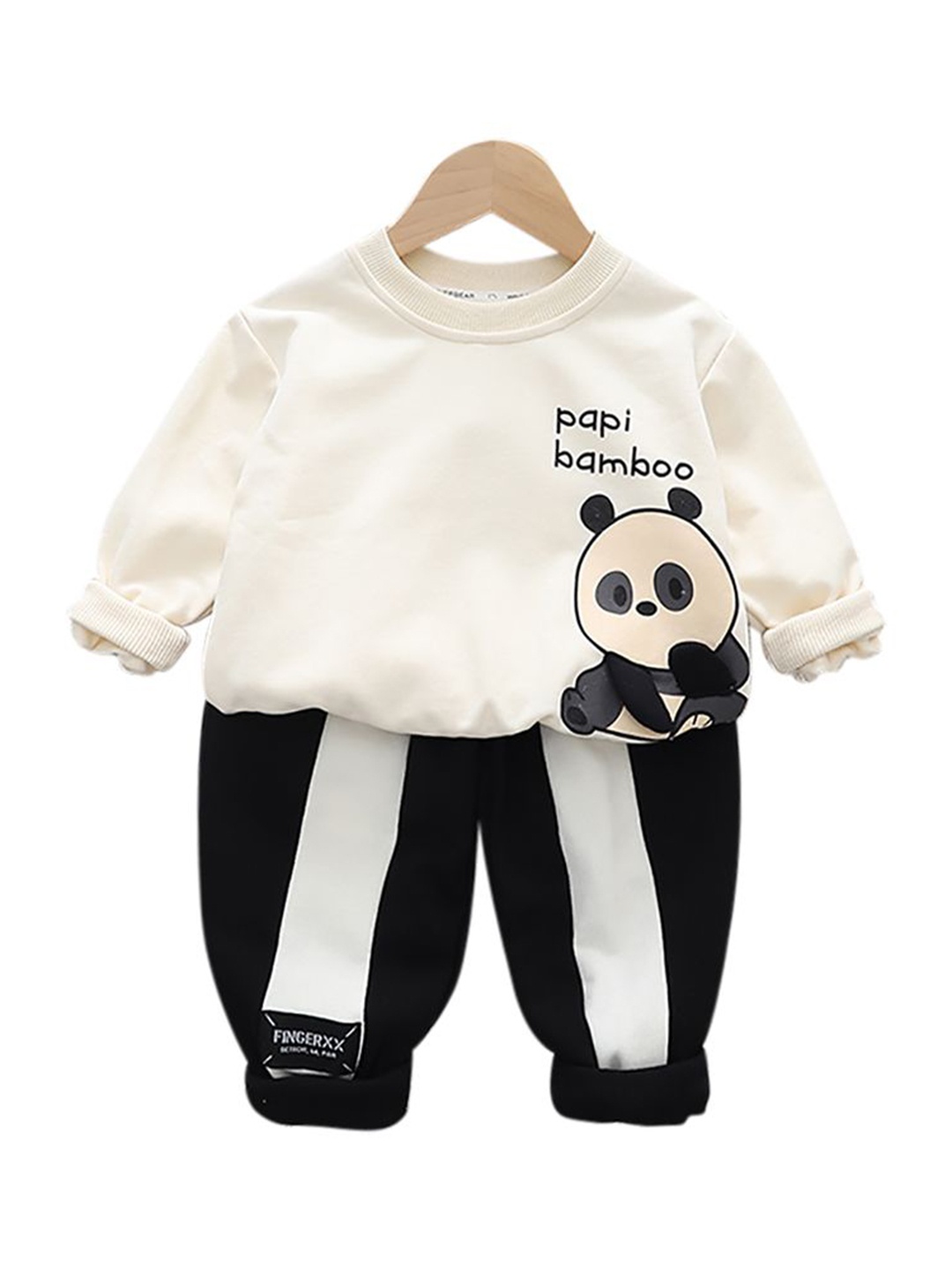 

StyleCast x Revolte Boys Printed Pure Cotton T-shirt With Capris, Beige