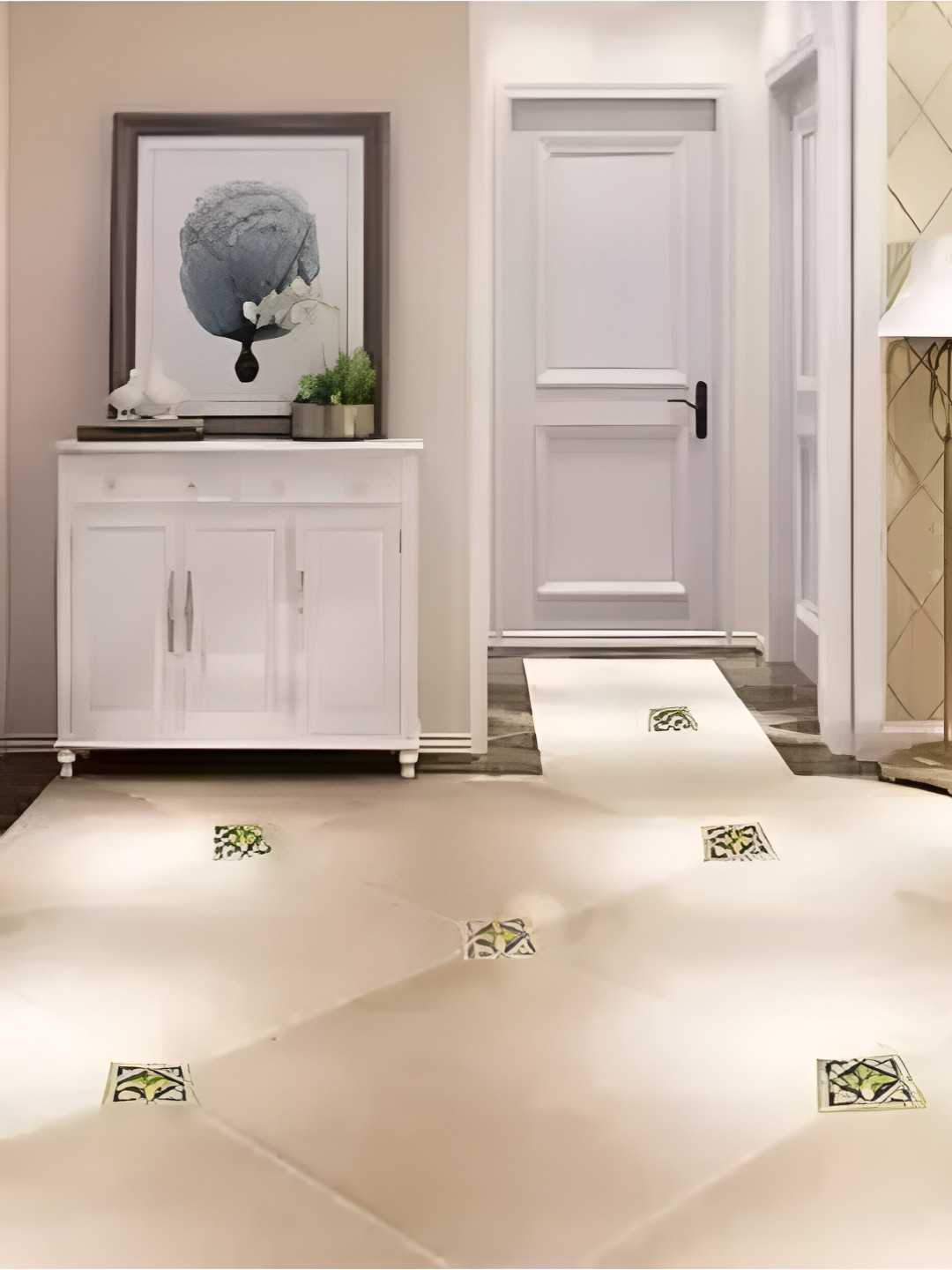 

Jaamso Royals Blue & Yellow Printed Self Adhesive Floor Sticker