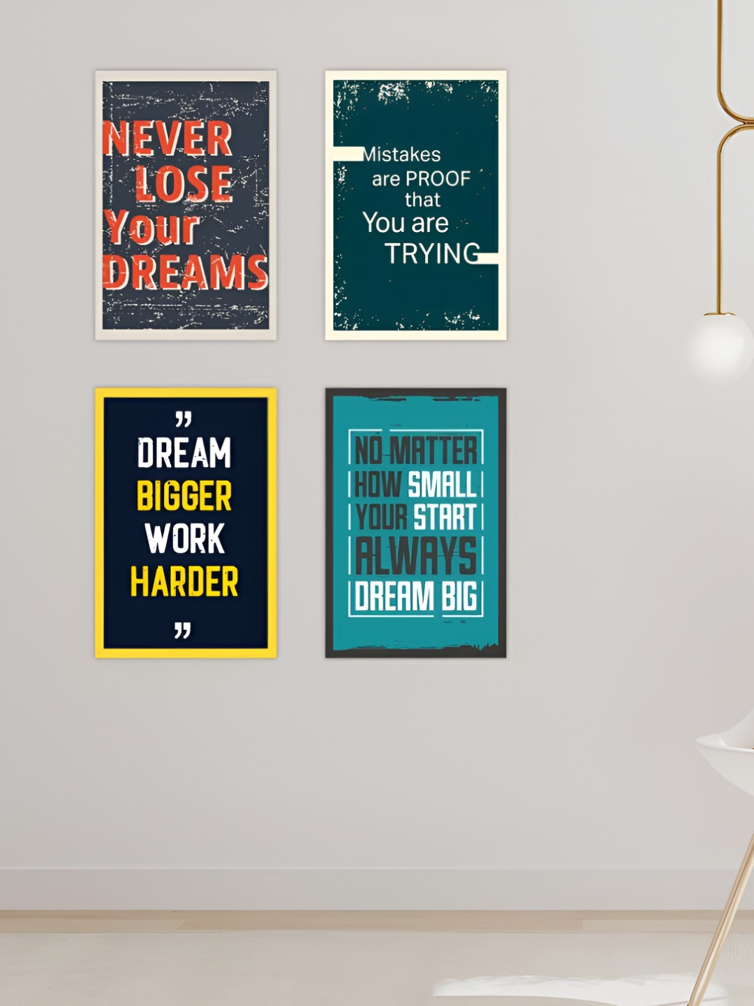 

CVANU Green and Orange 10 Pieces Paper Wall Posters