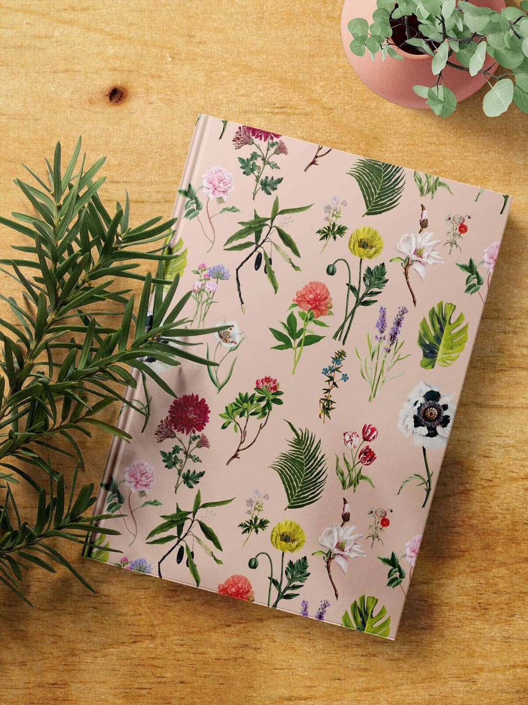 

macmerise Payal Singhal Bageecha Printed Hard Cover A5 Ruled Notebook, Beige