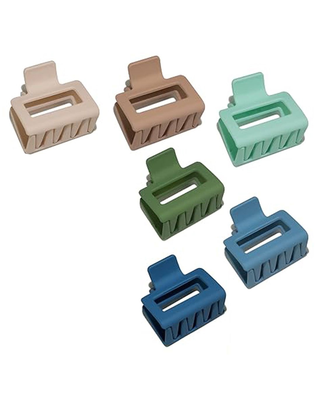 

Xivir Set of 6 Women Claw Clips, Blue