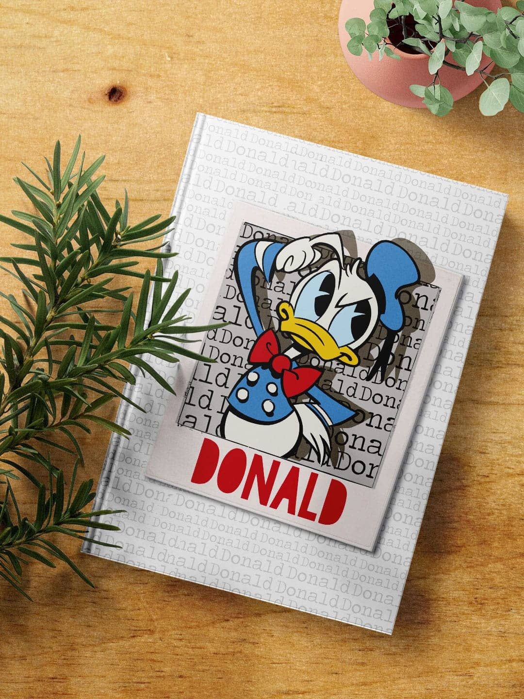 

macmerise White & Blue Hello Mr Donald Printed A5 Ruled Notebook