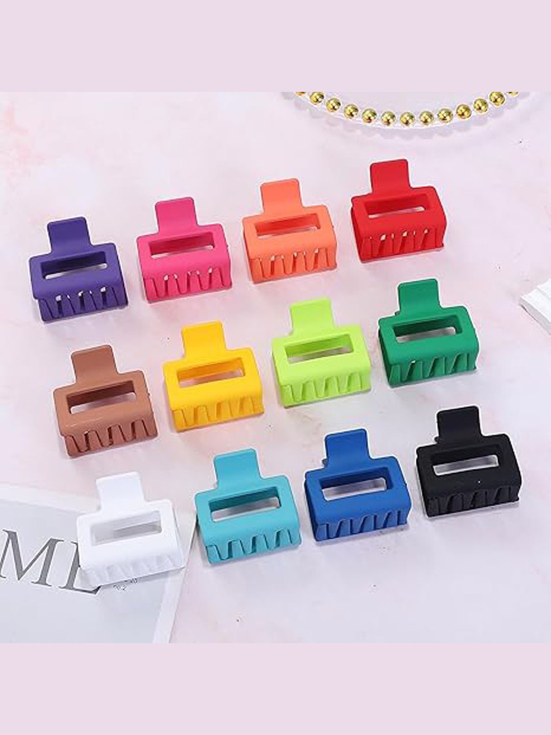 

Xivir Set of 12 Women Claw Clips, Blue