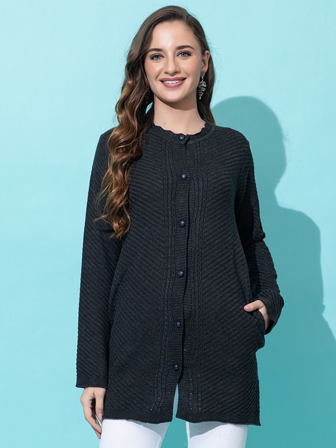 

Anouk Women Cardigan, Charcoal