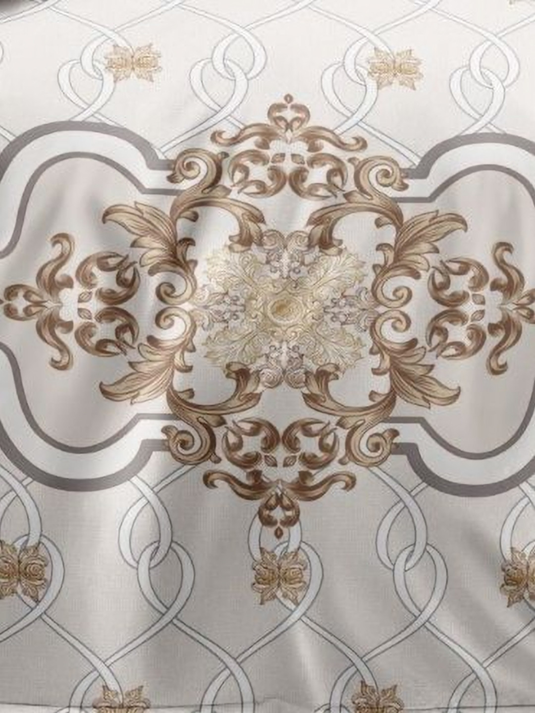 

Ariana Beige & Brown Floral 144 TC Microfiber King Bedsheet with 2 Pillow Covers