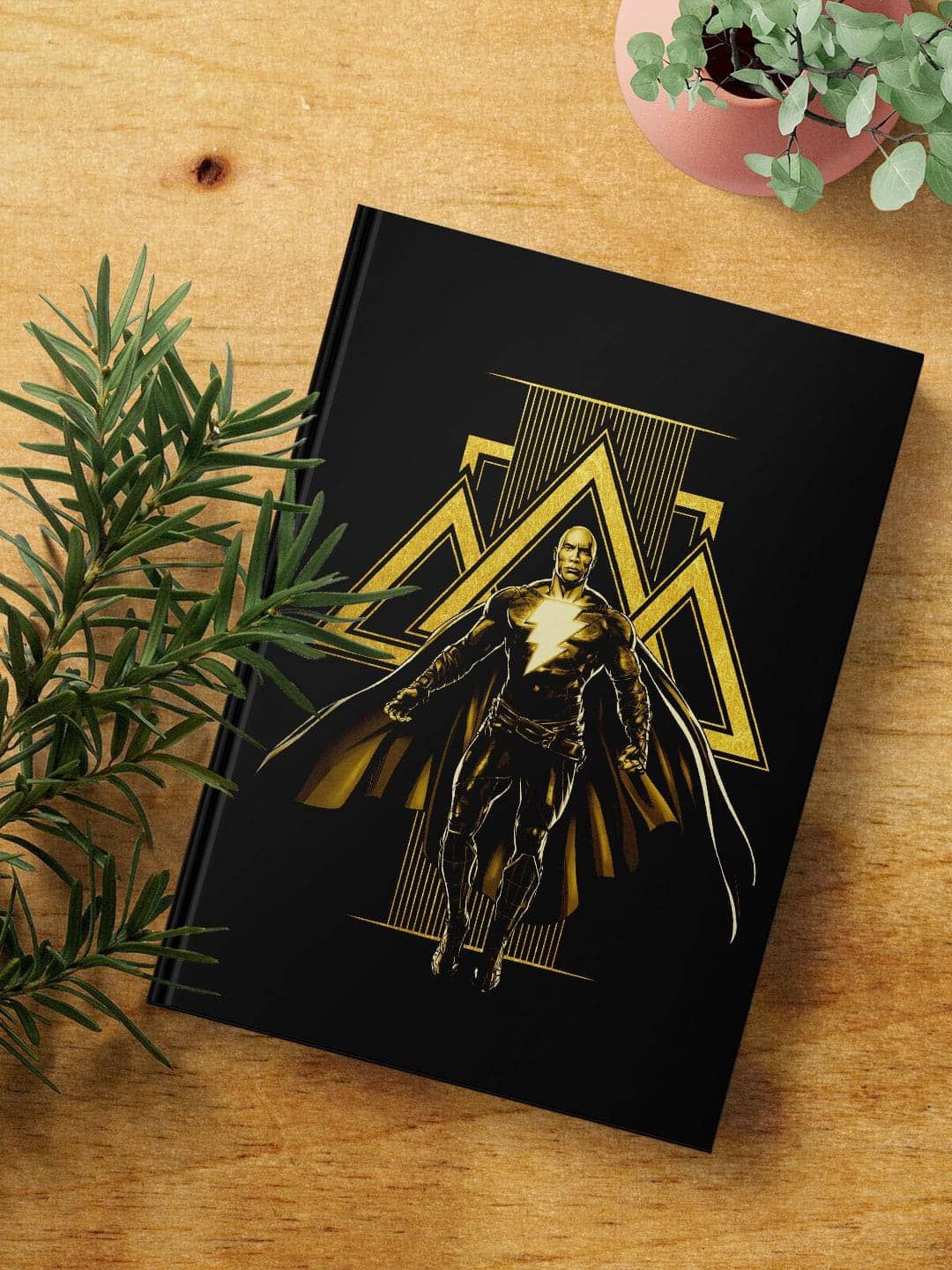 

macmerise Gold Adam Printed Hard Cover A5 Ruled Notebook, Black