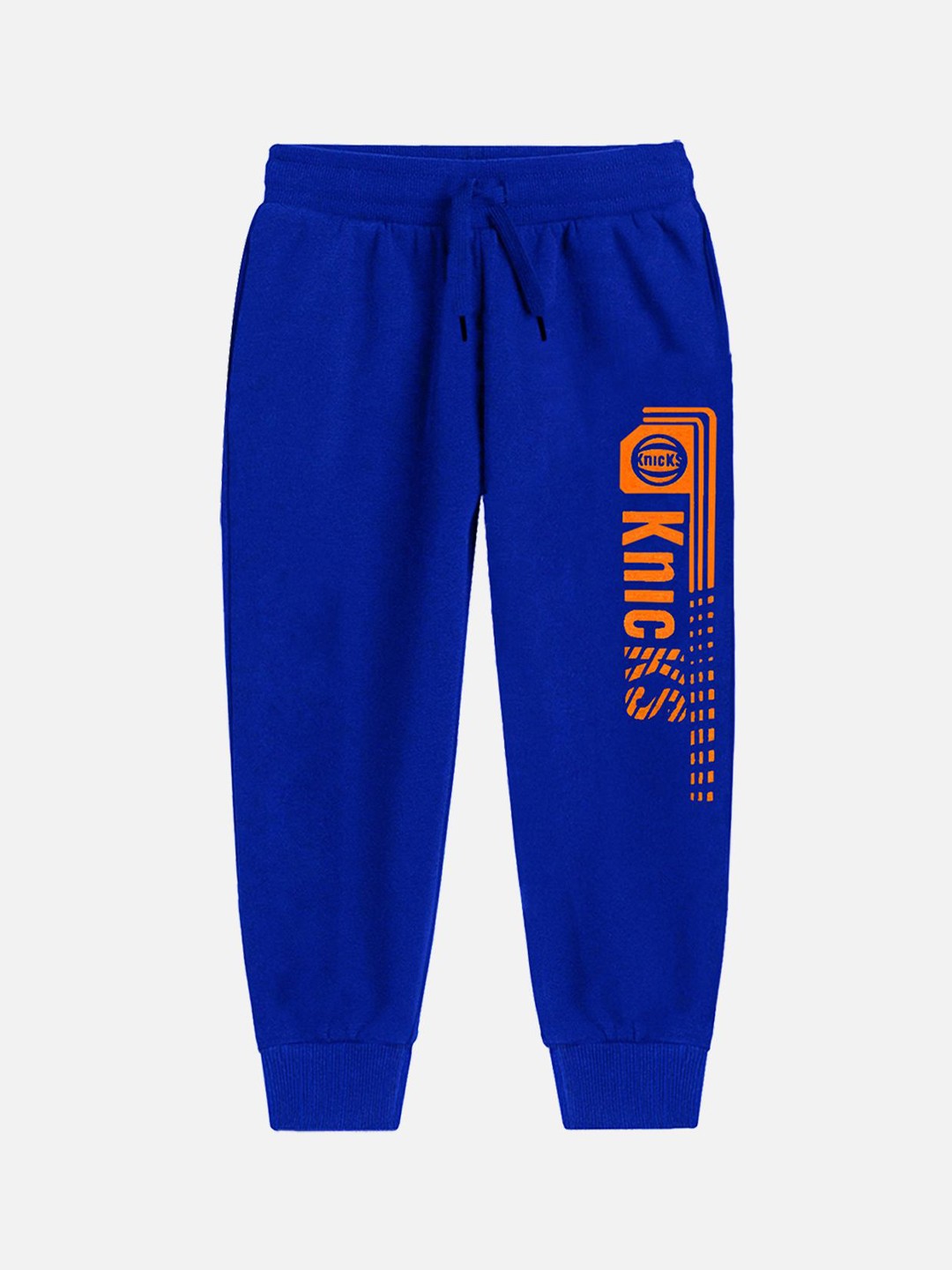 

YK X Trampoline Kids Printed Cotton Joggers, Blue