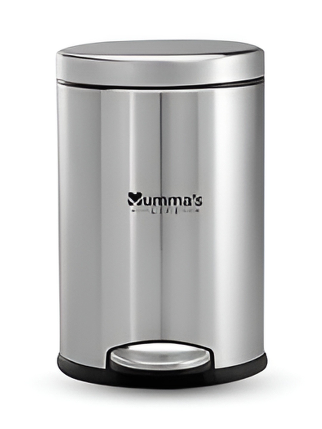 

Mumma's Life 2 Pieces Stainless Steel Peddle Dustbin 7l, Silver