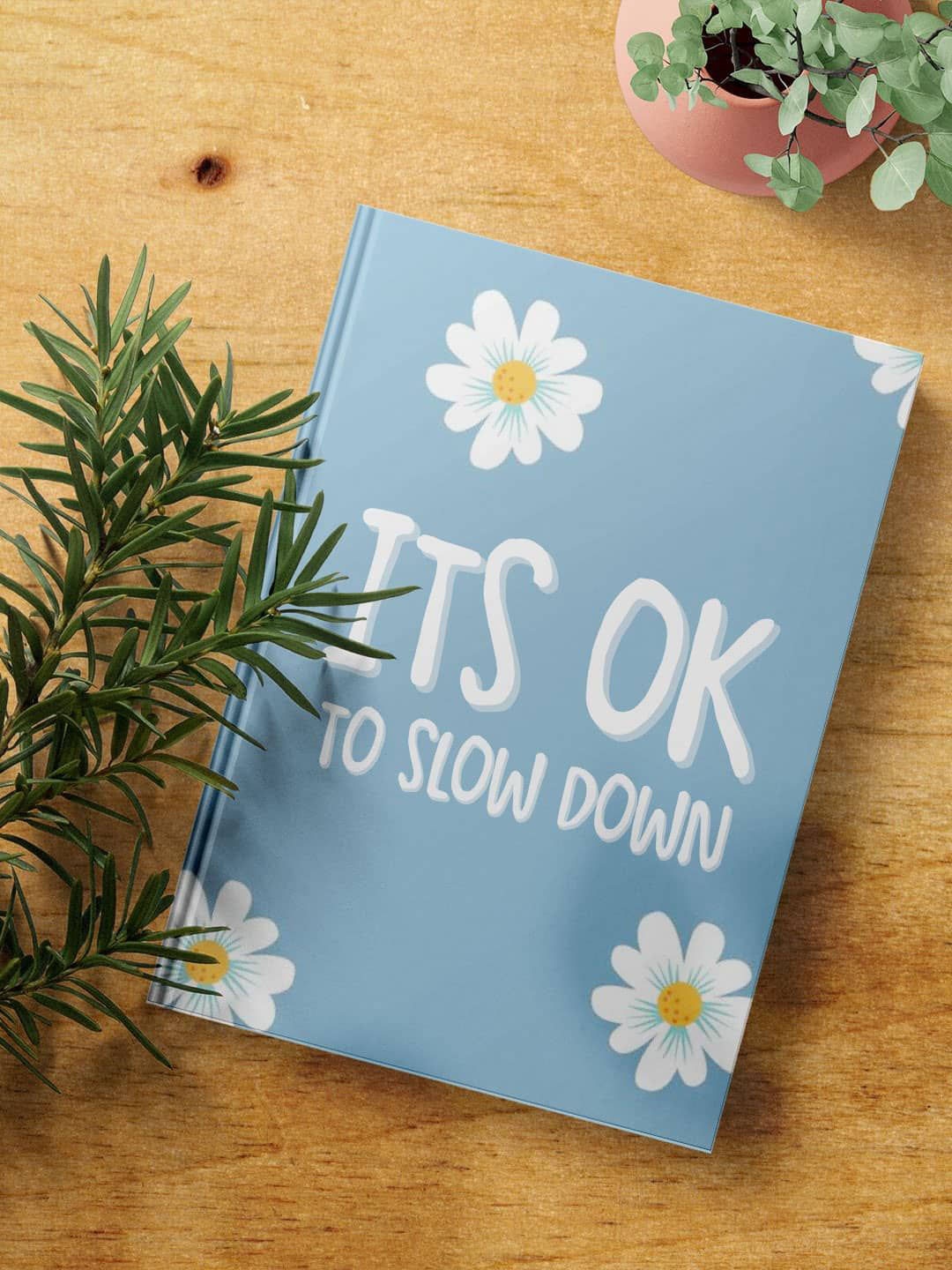 

macmerise Slowdown Printed A5 Ruled Notebook, Blue