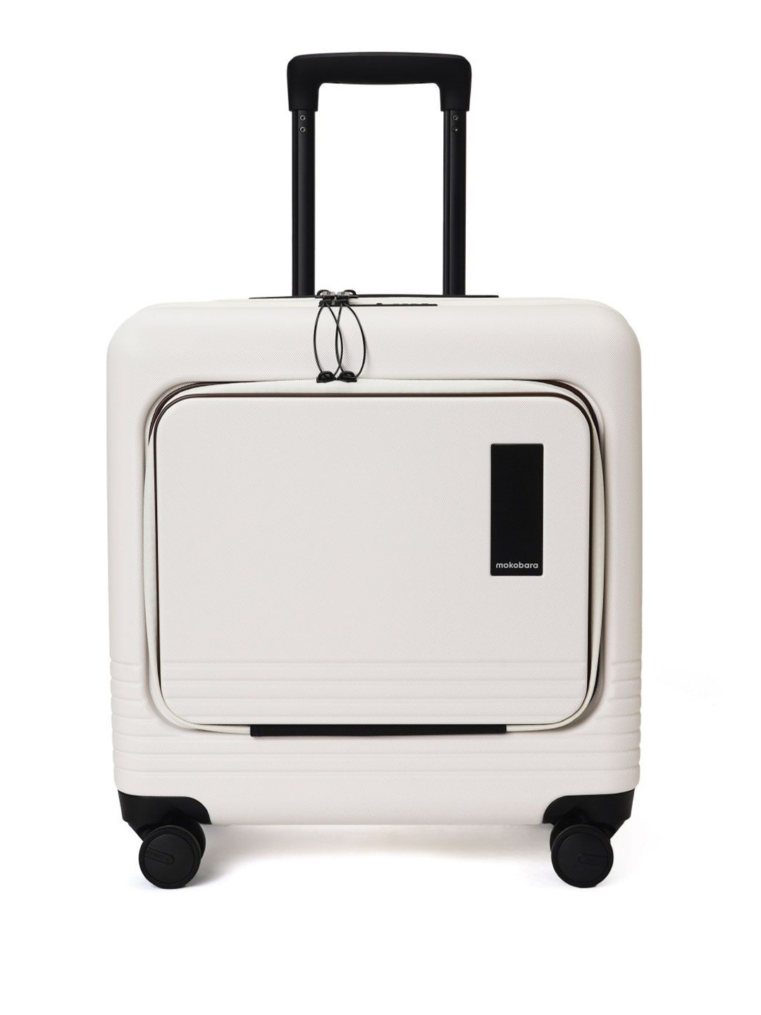 

MOKOBARA Textured Hard-Sided The Cabin Overnighter Luggage Suitcase, White