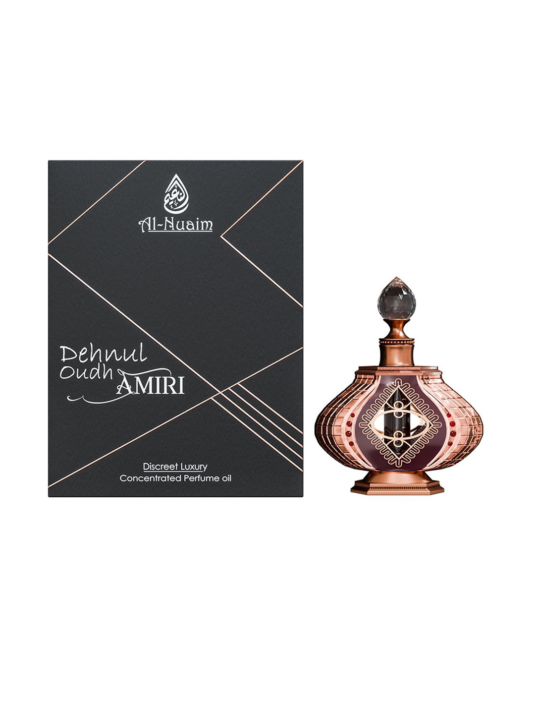 

Al-Nuaim Dehnul Oudh Amiri Long Lasting Attar Roll On - 6 ml, Brown