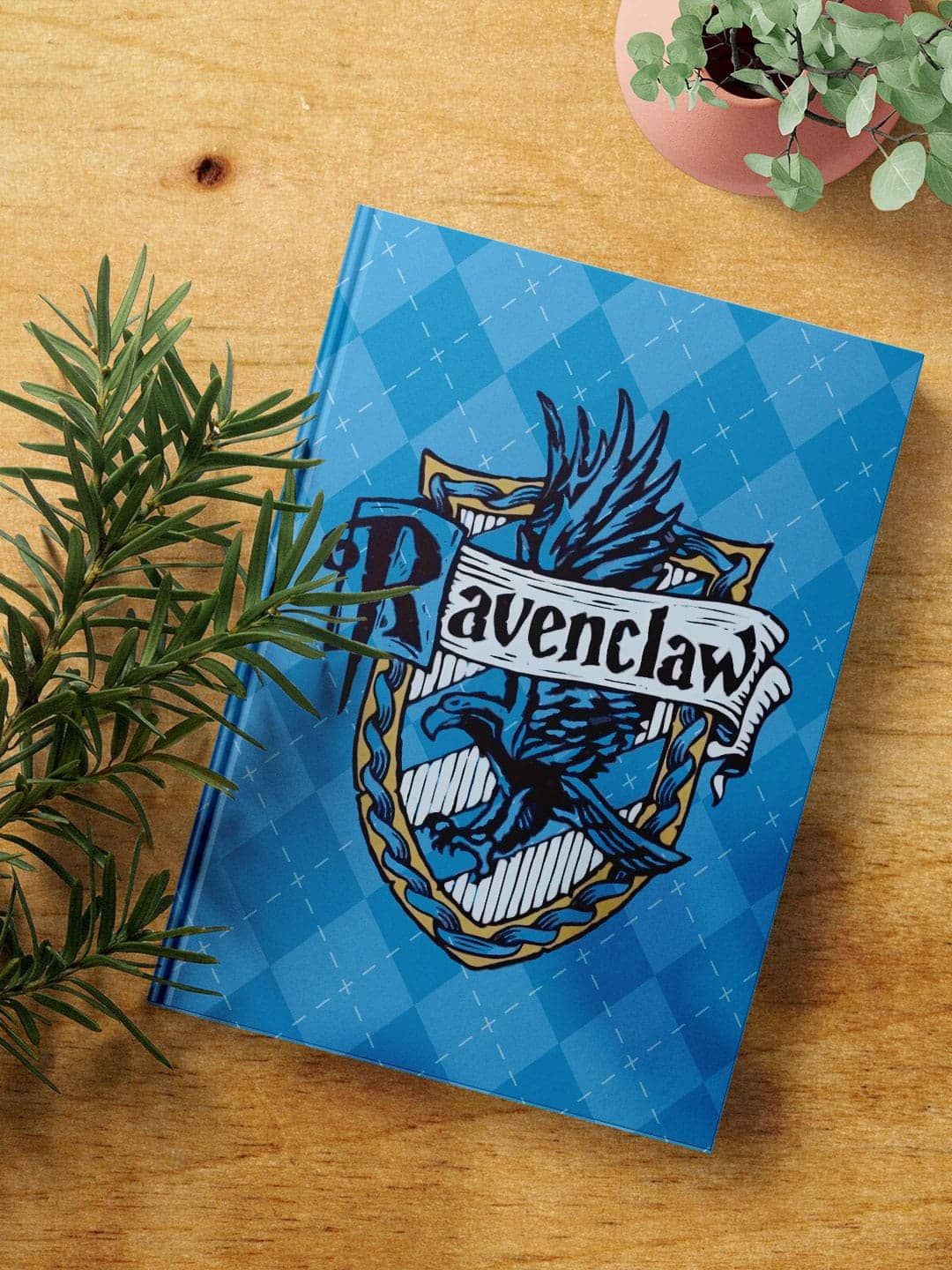 

macmerise Blue & Black Crest Ravenclaw Printed A5 Ruled Notebook