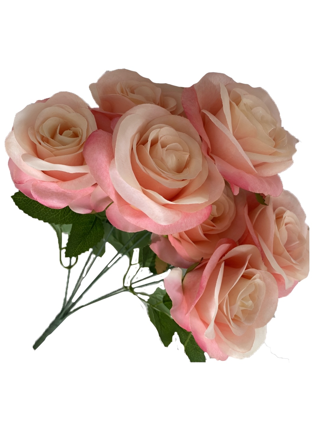 

Babymoon Kids Pink & Green 7 Head's Artificial Flower Bunch Baby Photoshoot Props