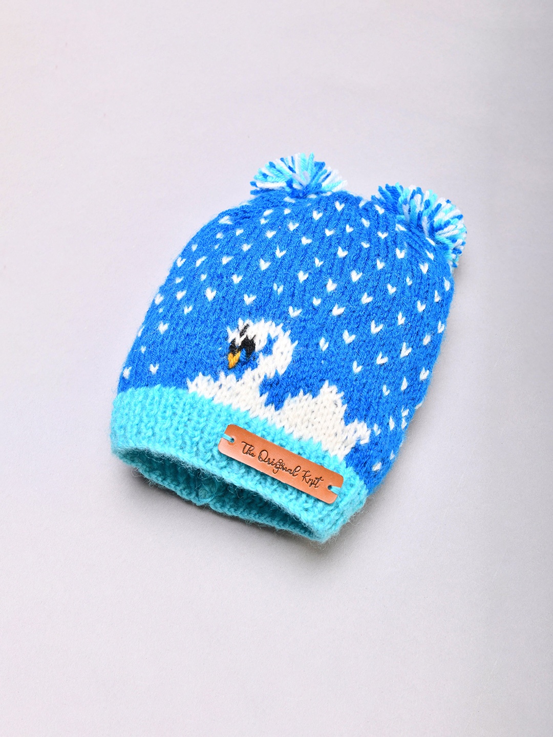 

The Original Knit Unisex Kids Printed Beanie, Blue