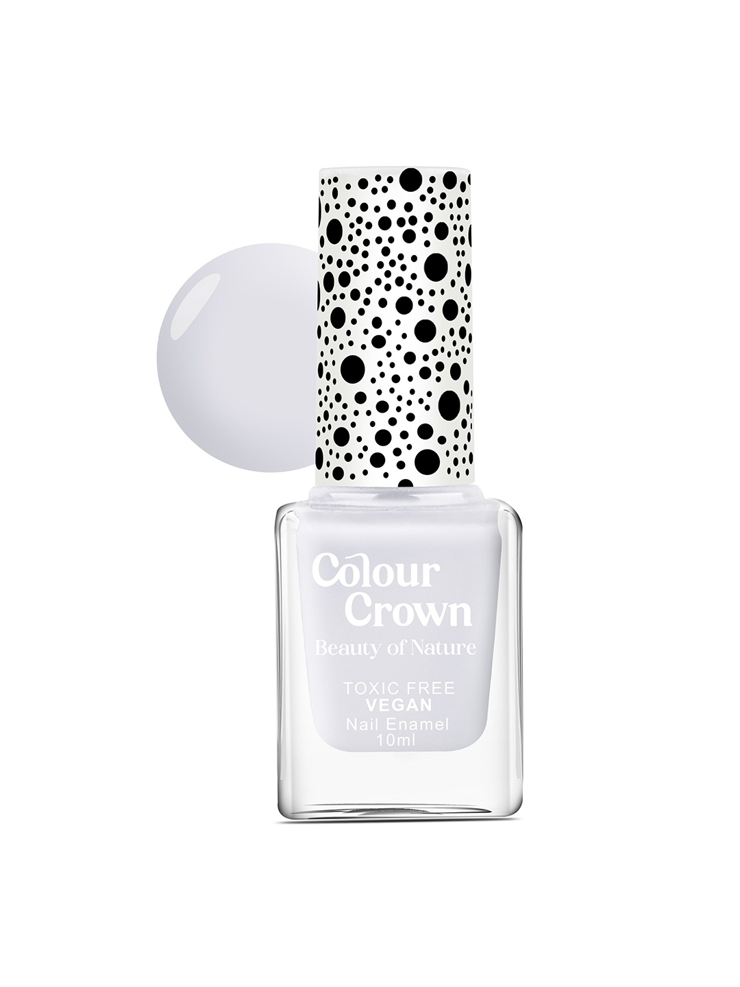 

CROWN Beauty Of Nature Longwear Glossy Finish Nail Enamel 10 ml - C090, Grey
