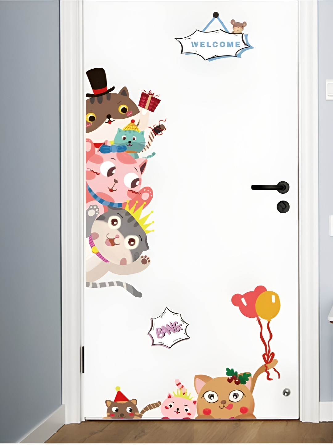 

Jaamso Royals Cart Brown Printed Self-Adhesive Wall Sticker