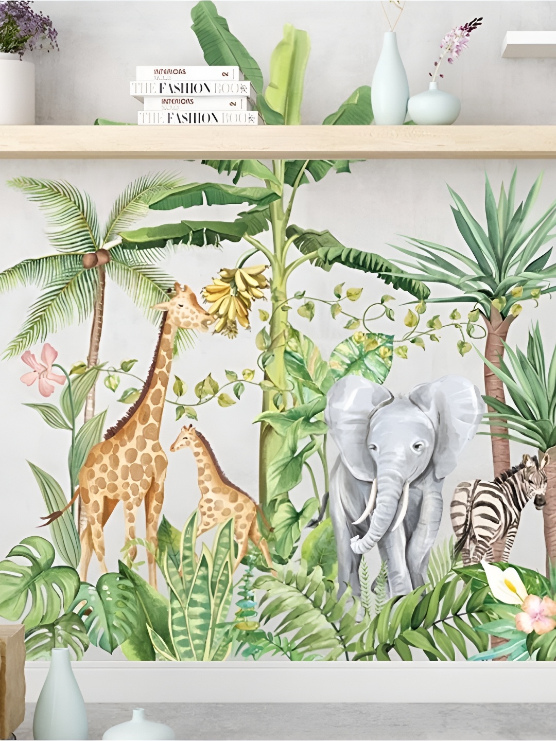 

Jaamso Royals Green & Brown Plant Animal Printed Self Adhesive Wall Sticker