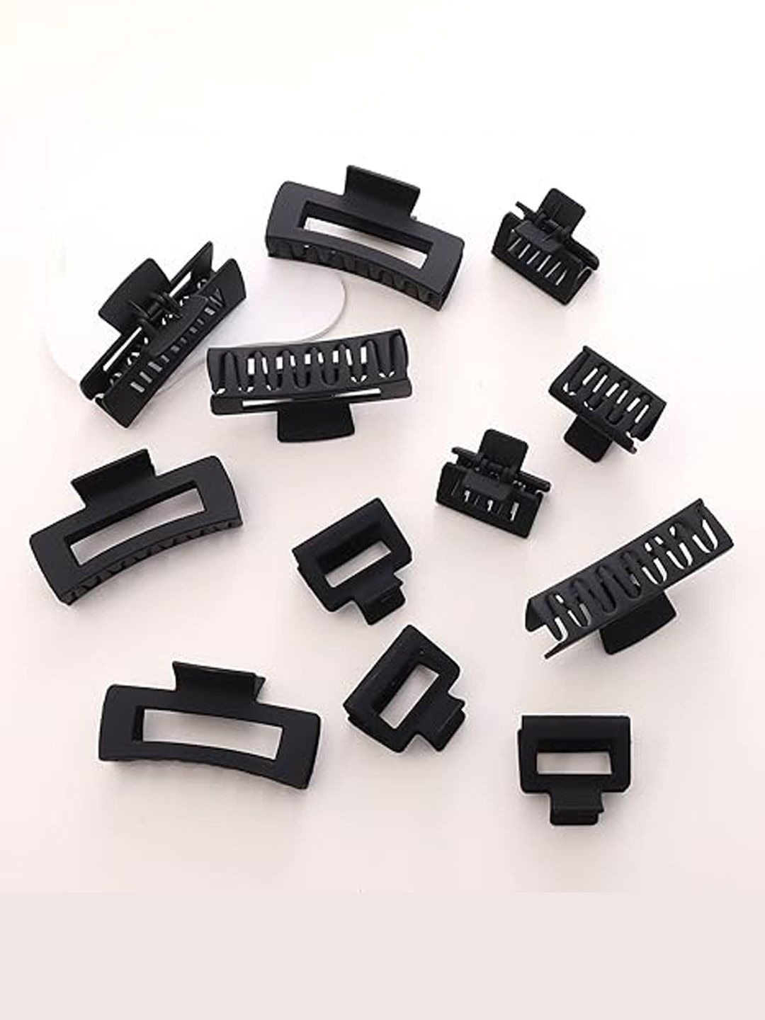 

Xivir Set Of 12 Women Claw Clips, Black