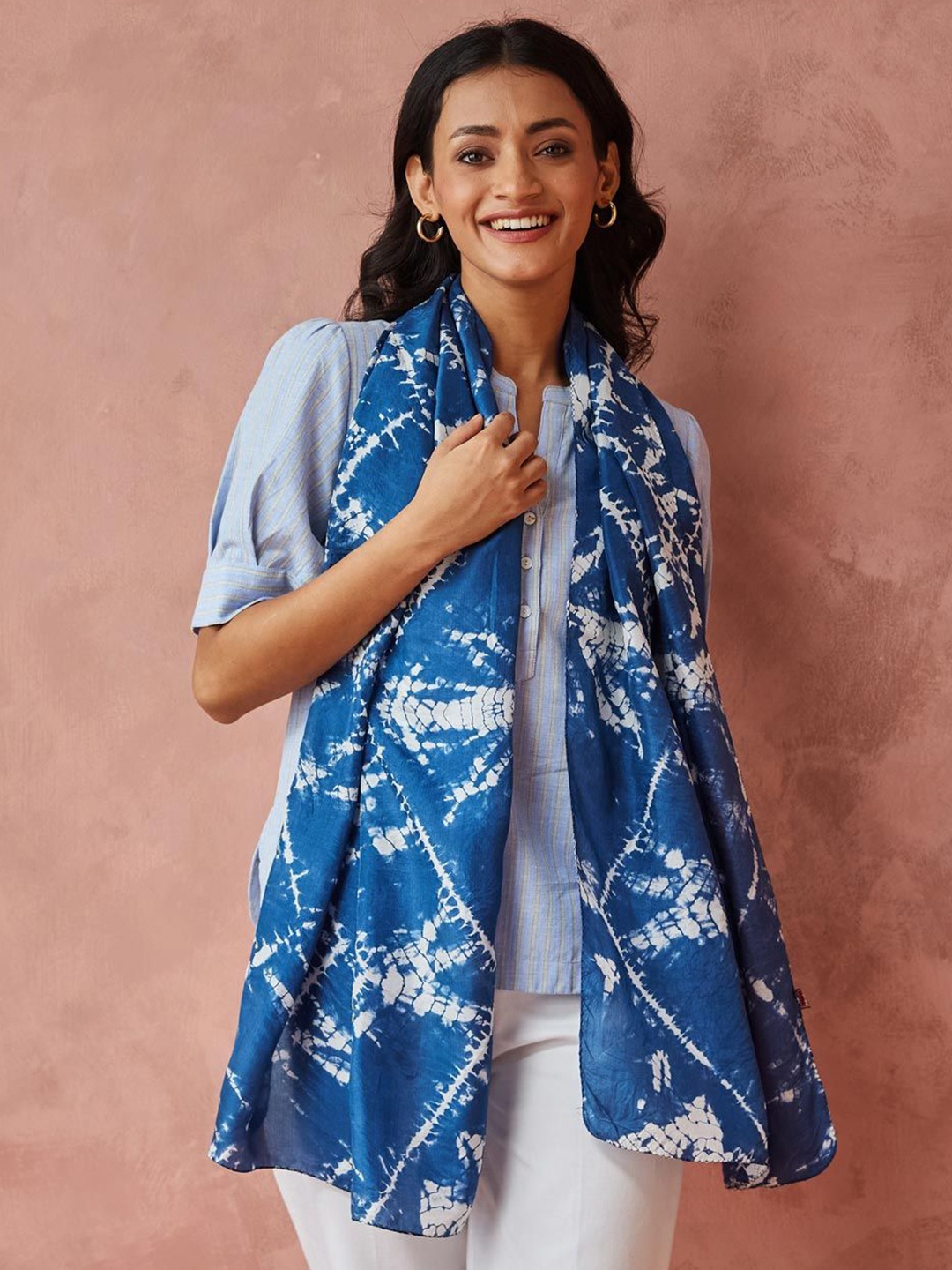 

Fabindia Women Stole, Blue