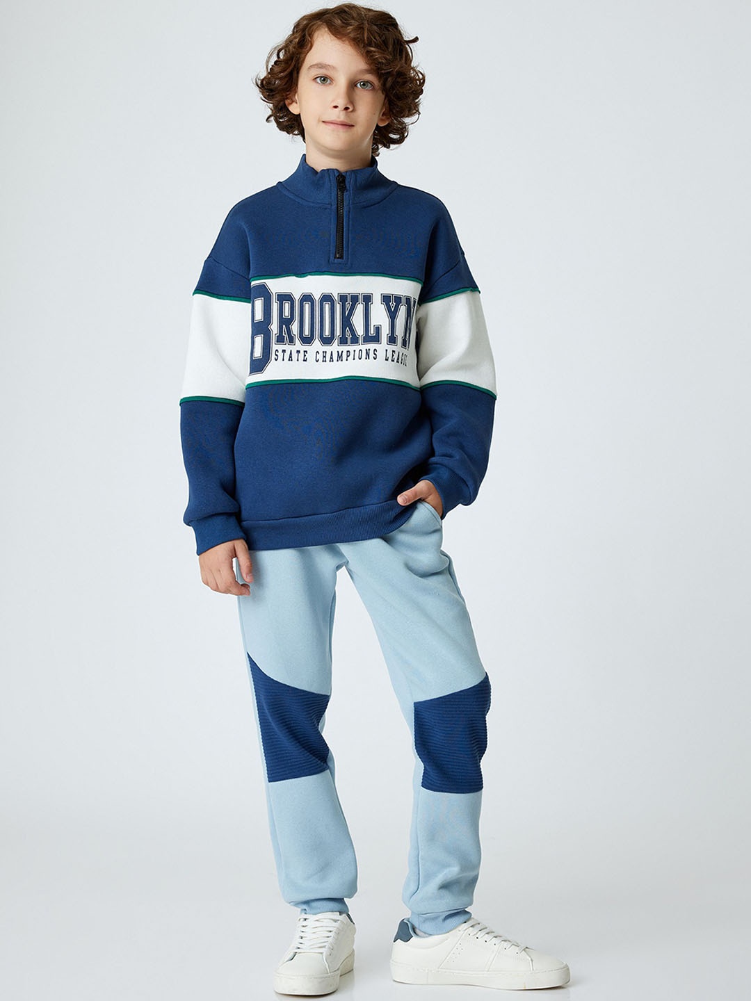 

Koton Boys Mid-Rise Joggers, Blue