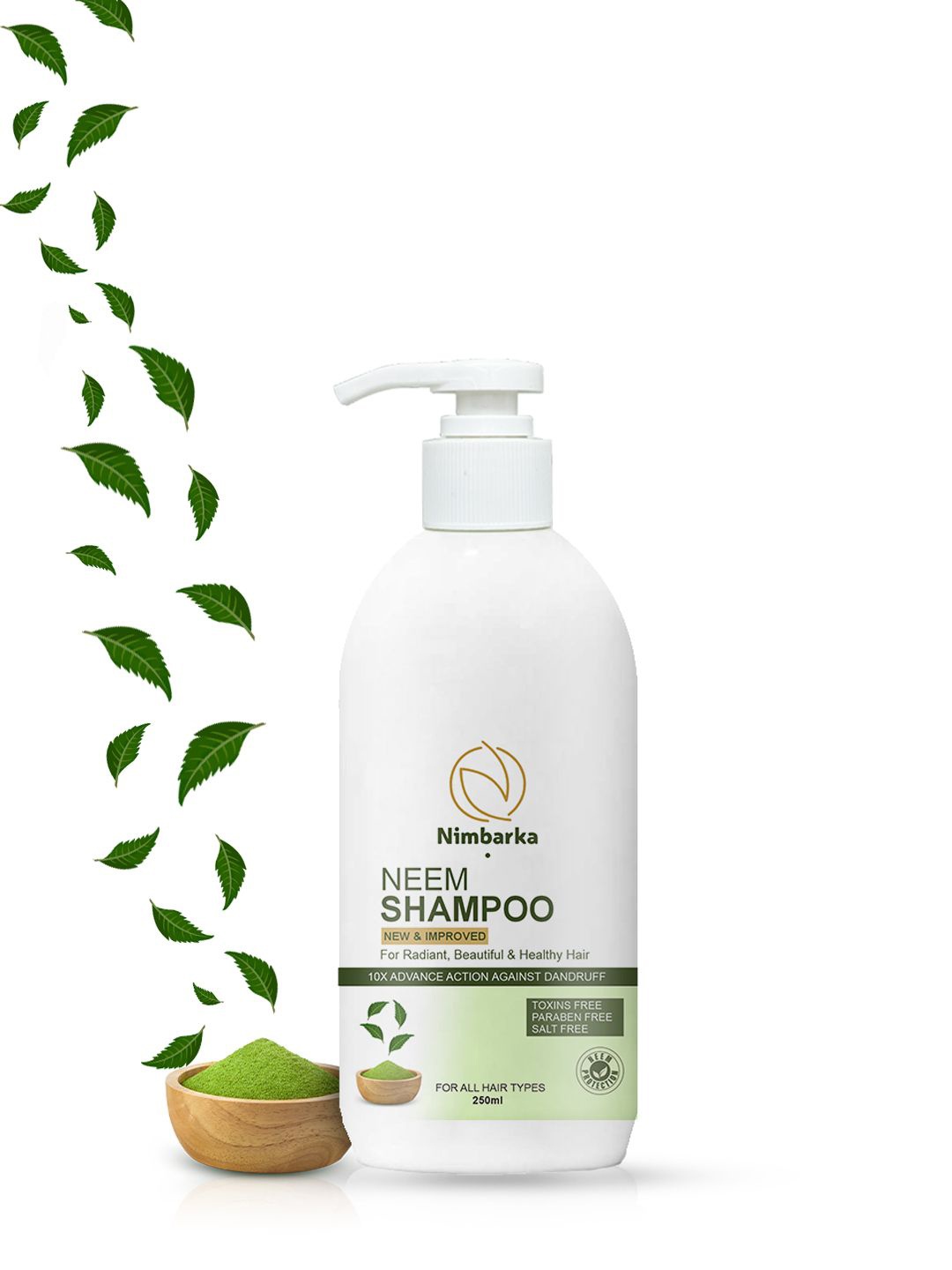 

Nimbarka New & Improved Anti-Bacterial Neem Shampoo- 250ml, White