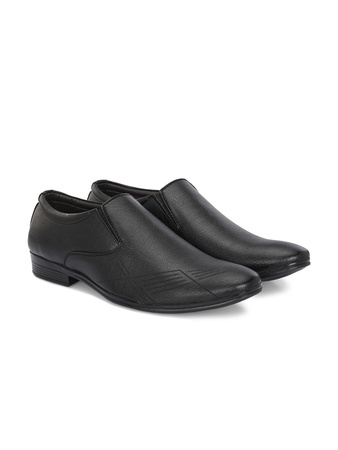 

Azzaro Men Round Toe Formal Slip-On Shoes, Black