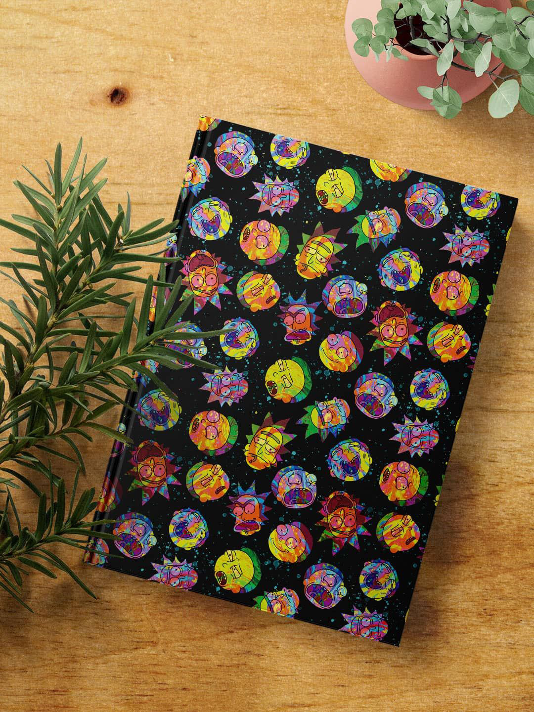 

macmerise Self Design A5 Ruled Notebook, Black